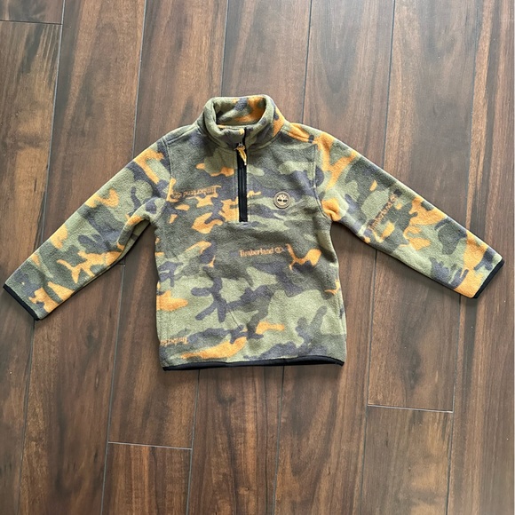 Timberland Camouflage Fleece Sweater, Boy Size 5 - Picture 2 of 11